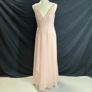 Azazie Bridesmaid Dress - Size 6 - Pale Pink